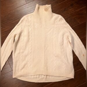 Wool turtleneck sweater